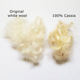 How cassia powder dyes white hair blonde