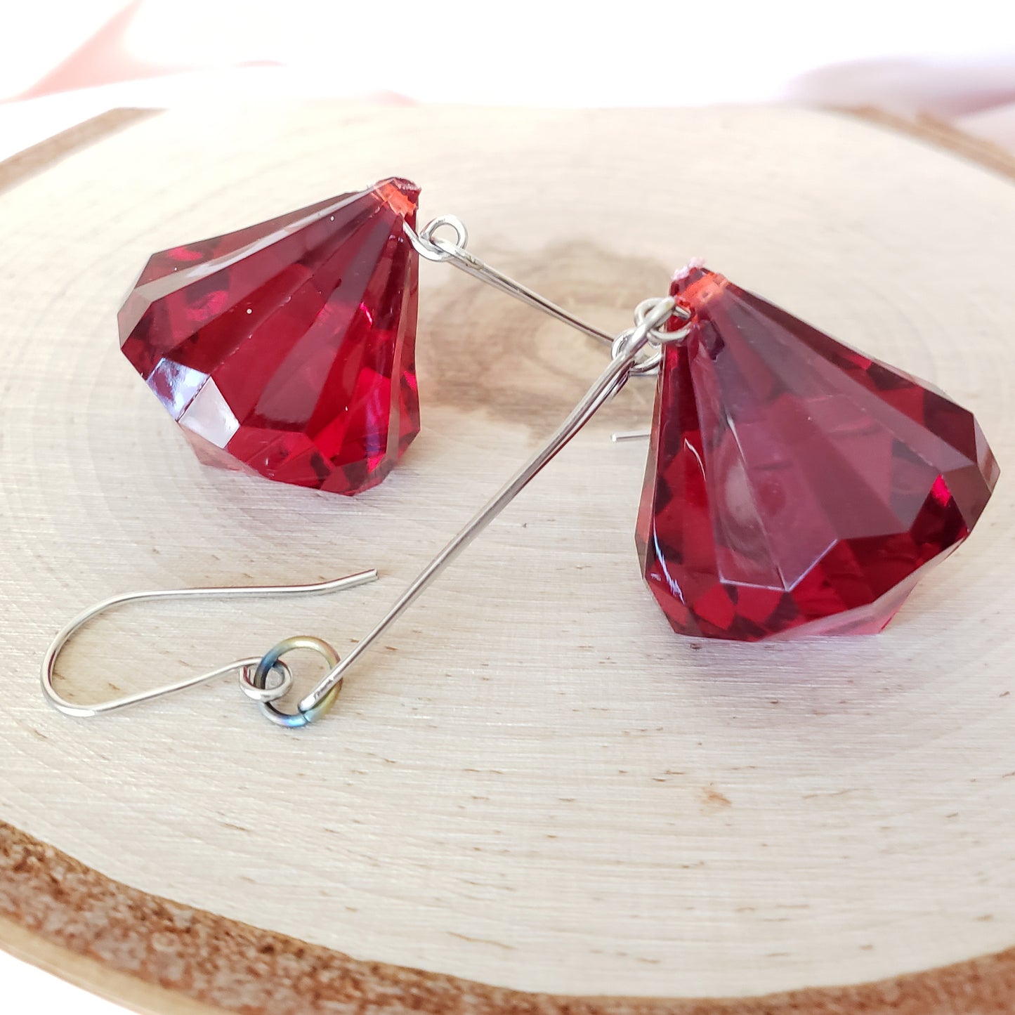 Red Drop Dangles