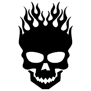 Flaming Skull