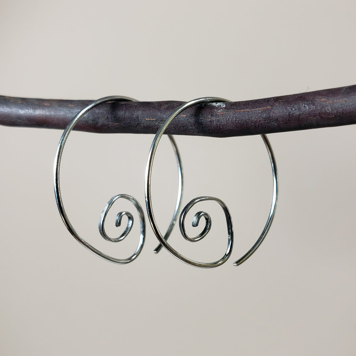 Spiral Hoop Earrings