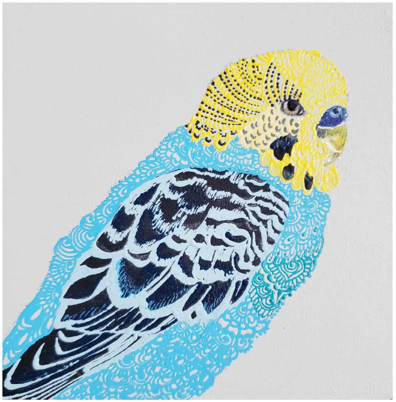 Available Budgie Painting