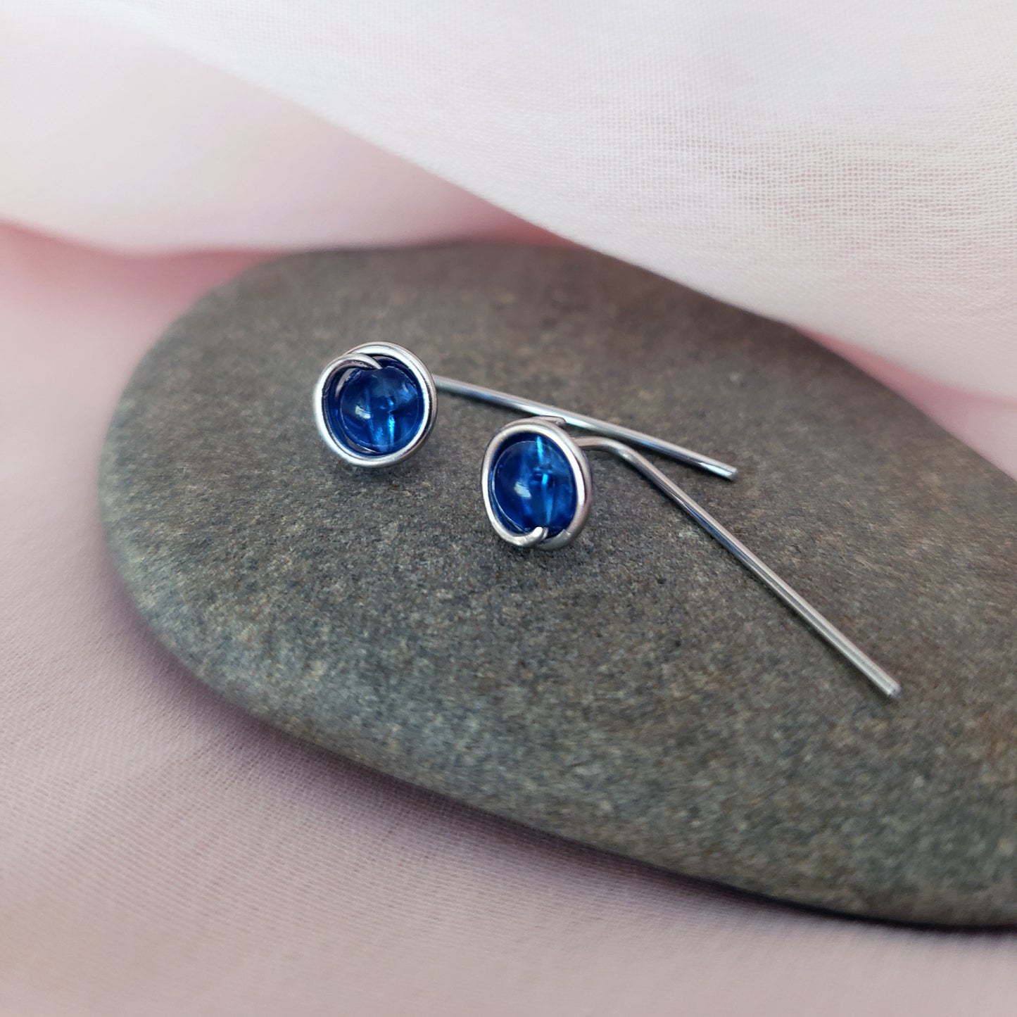 Dainty Spiral Long Back Stud