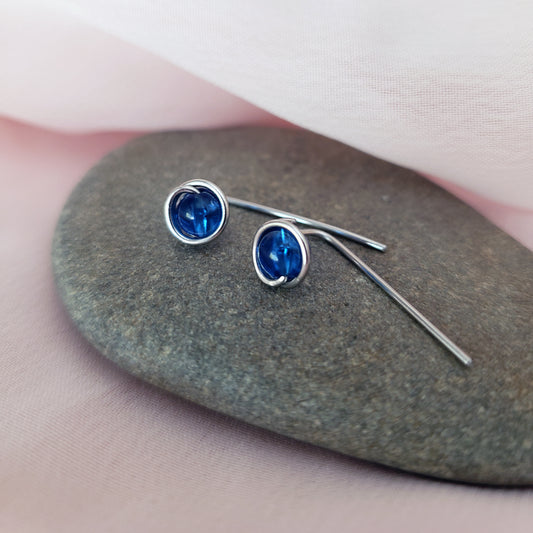 Dainty Spiral Long Back Stud