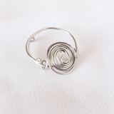 Fidget Floating Spiral Ring