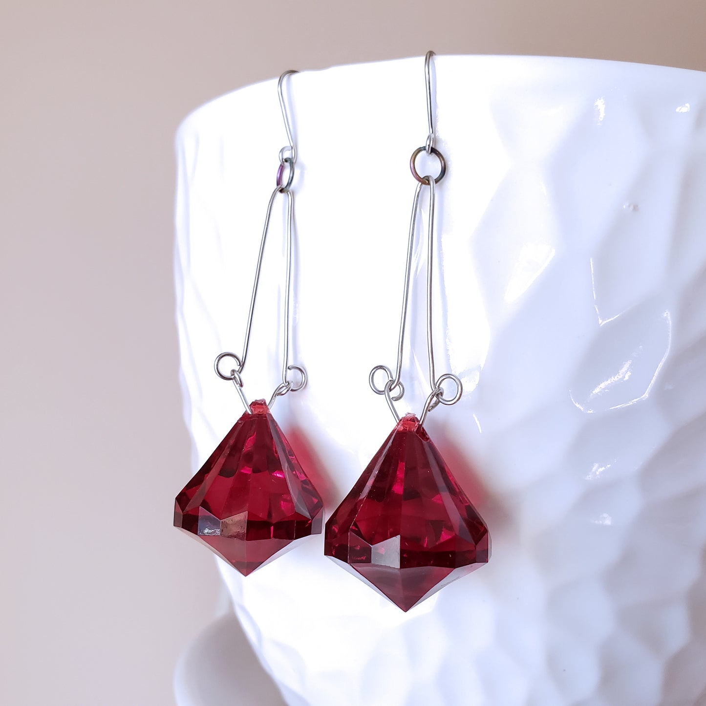 Red Drop Dangles