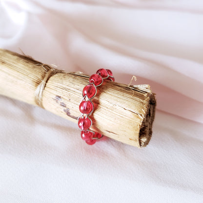Red Weaved RIng
