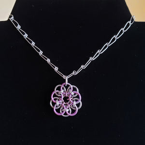 Helm Weave Flower Pendant