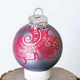 Hand Painted Glass Christmas Ornament 03