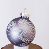 Hand Painted Glass Christmas Ornament 015