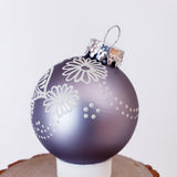 Hand Painted Glass Christmas Ornament 015
