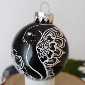 Hand Painted Glass Christmas Ornament 101