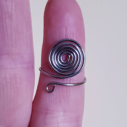 Adjustable Lg Spiral Ring
