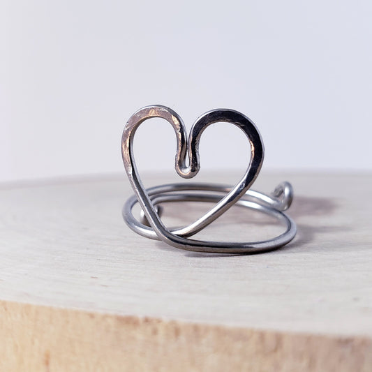 Thick Heart Ring