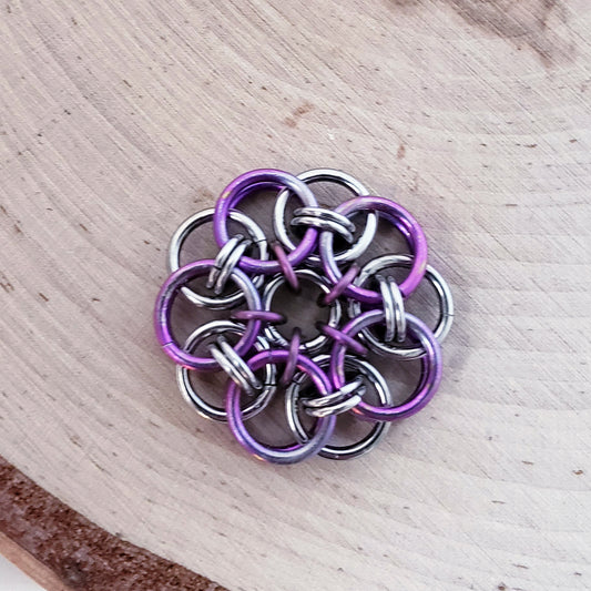 Helm Weave Flower Pendant