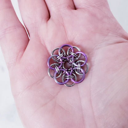 Helm Weave Flower Pendant