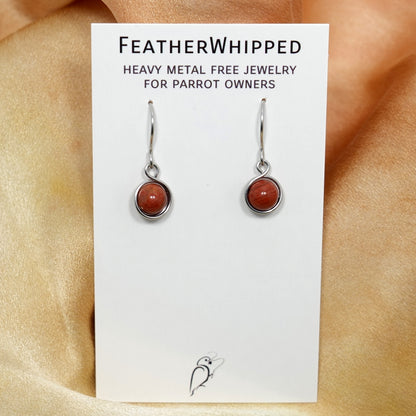 Small Wrap Stone Earrings