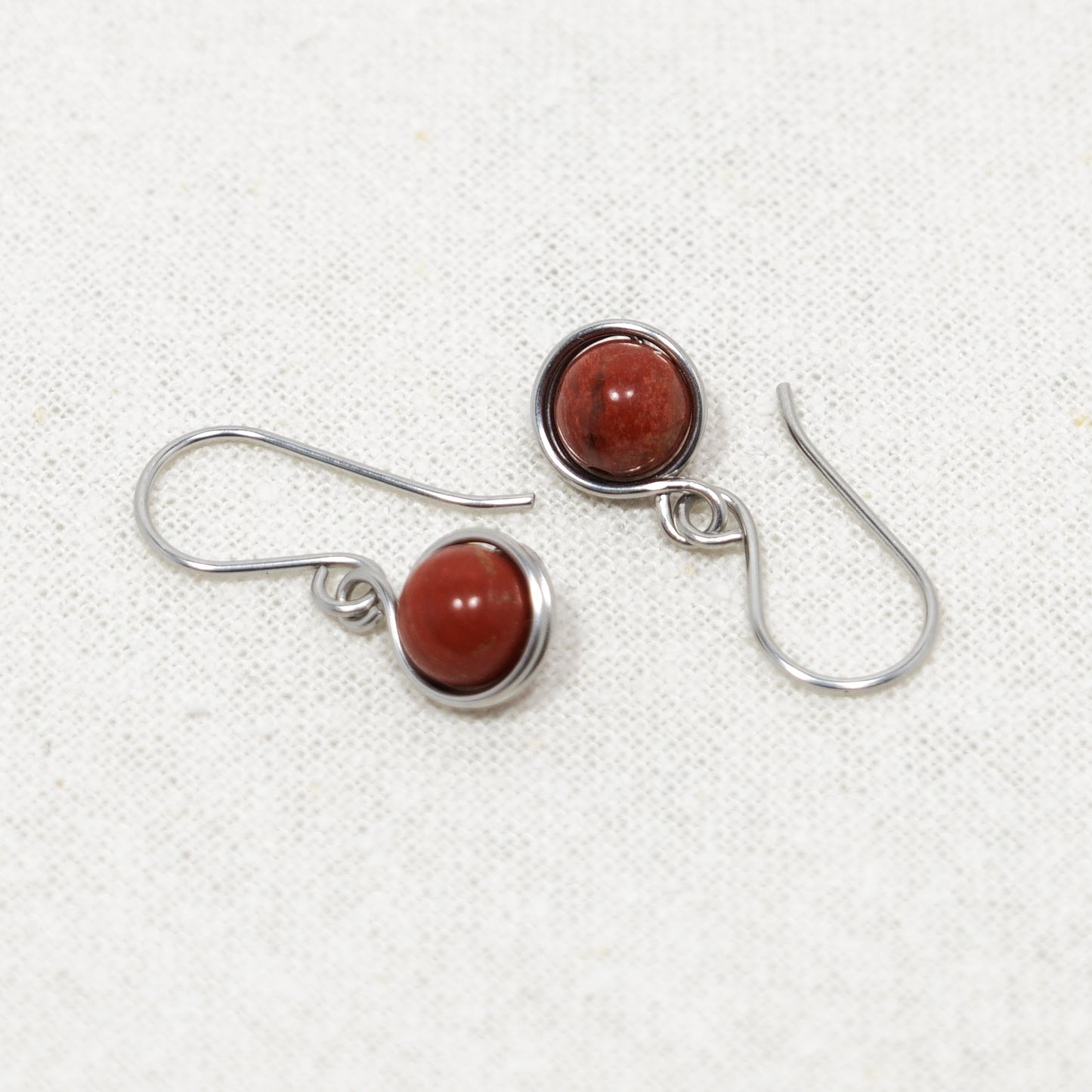 Small Wrap Stone Earrings