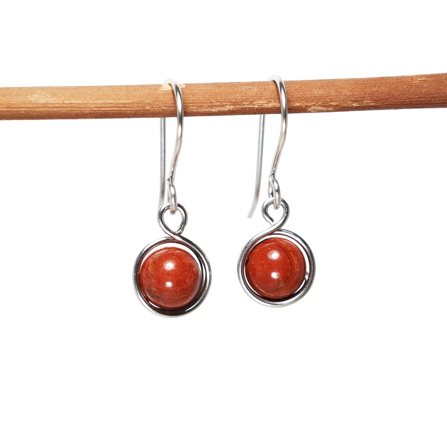 Small Wrap Stone Earrings