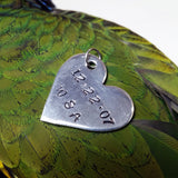 Stamped Heart Charm