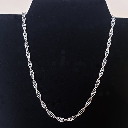 14" Dainty Spiral Weave Chain