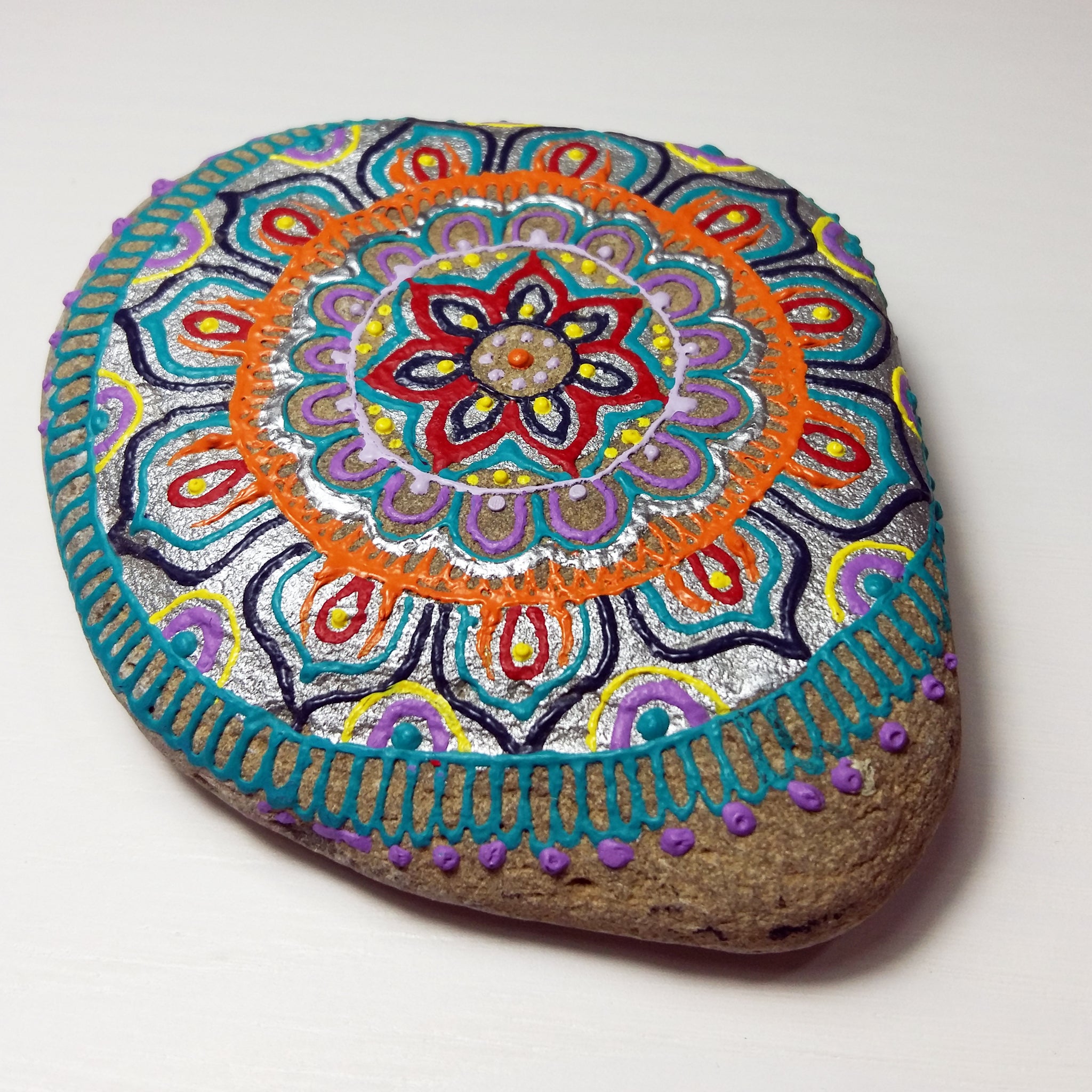 Silver mandala wall art best sale