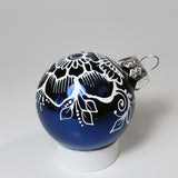 Hand Painted Glass Christmas Ornament  112