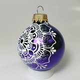 Hand Painted Glass Christmas Ornament 56