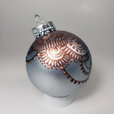 Hand Painted Glass Christmas Ornament 98