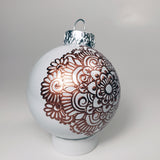 Hand Painted Glass Christmas Ornament 109