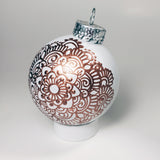 Hand Painted Glass Christmas Ornament 109