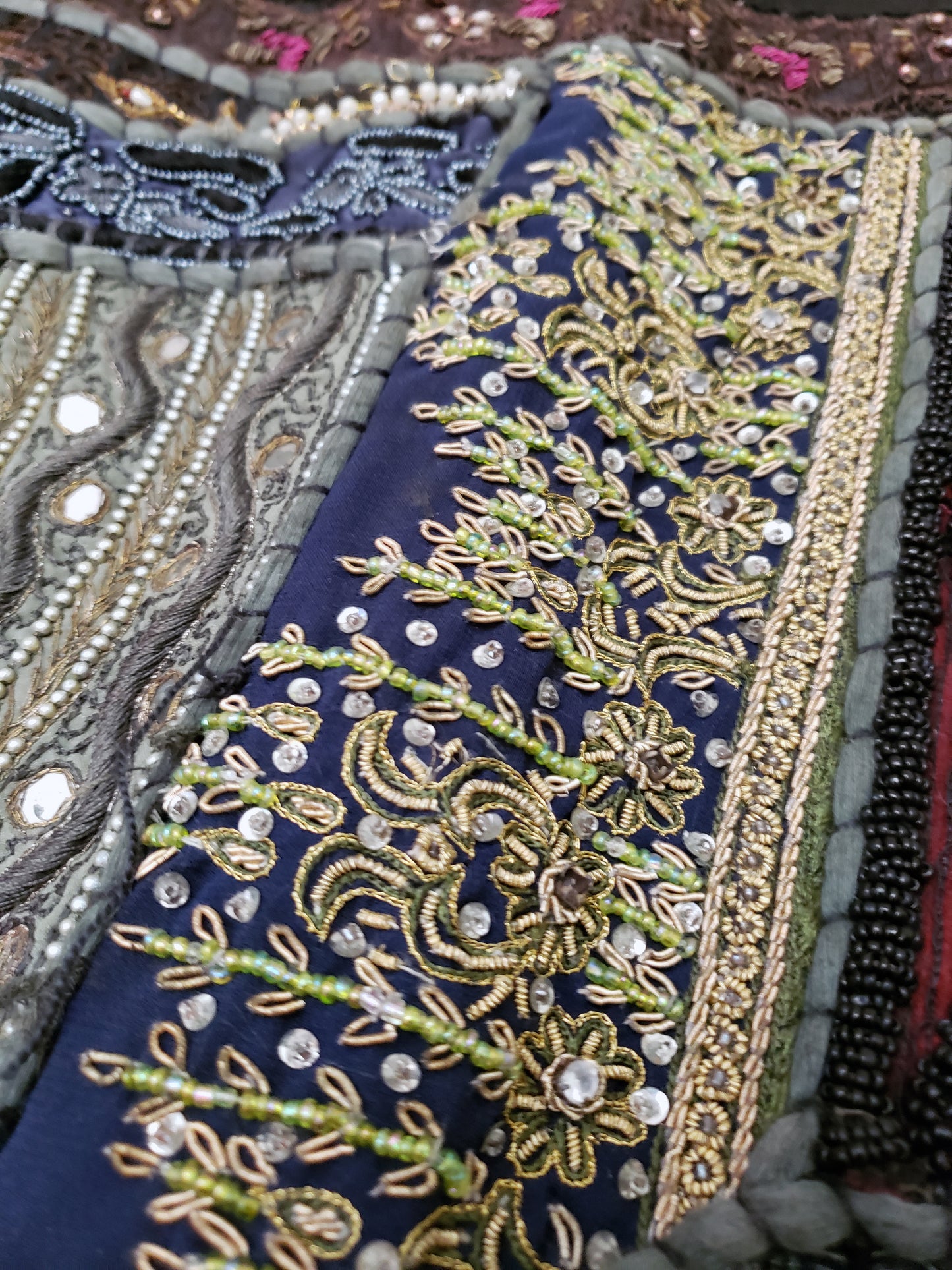 Indian Beaded Vintage Tapestry