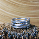 Hamered Coil Ring