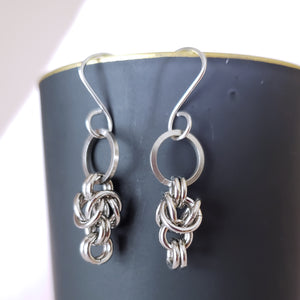 Interrupted Byzantine Chainmaille Earrings