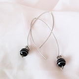 Beaded Arc Earrings