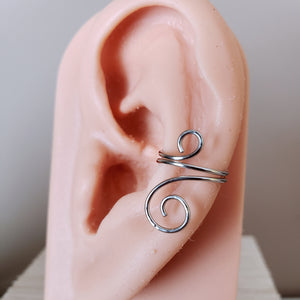 Stainless Steel Single Spiral No Piercing Conch Ear Cuff