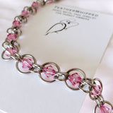 Floating Bead Stainless Steel Chainmail Bracelet