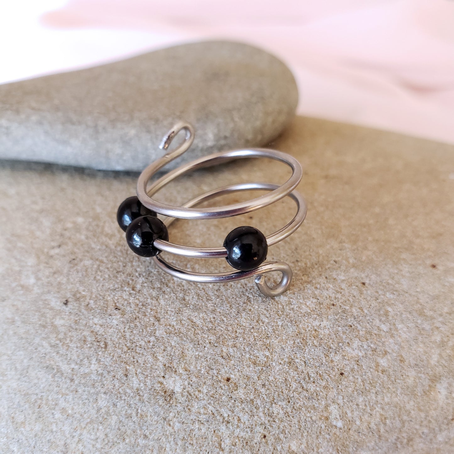 Beaded Fidget Ring,