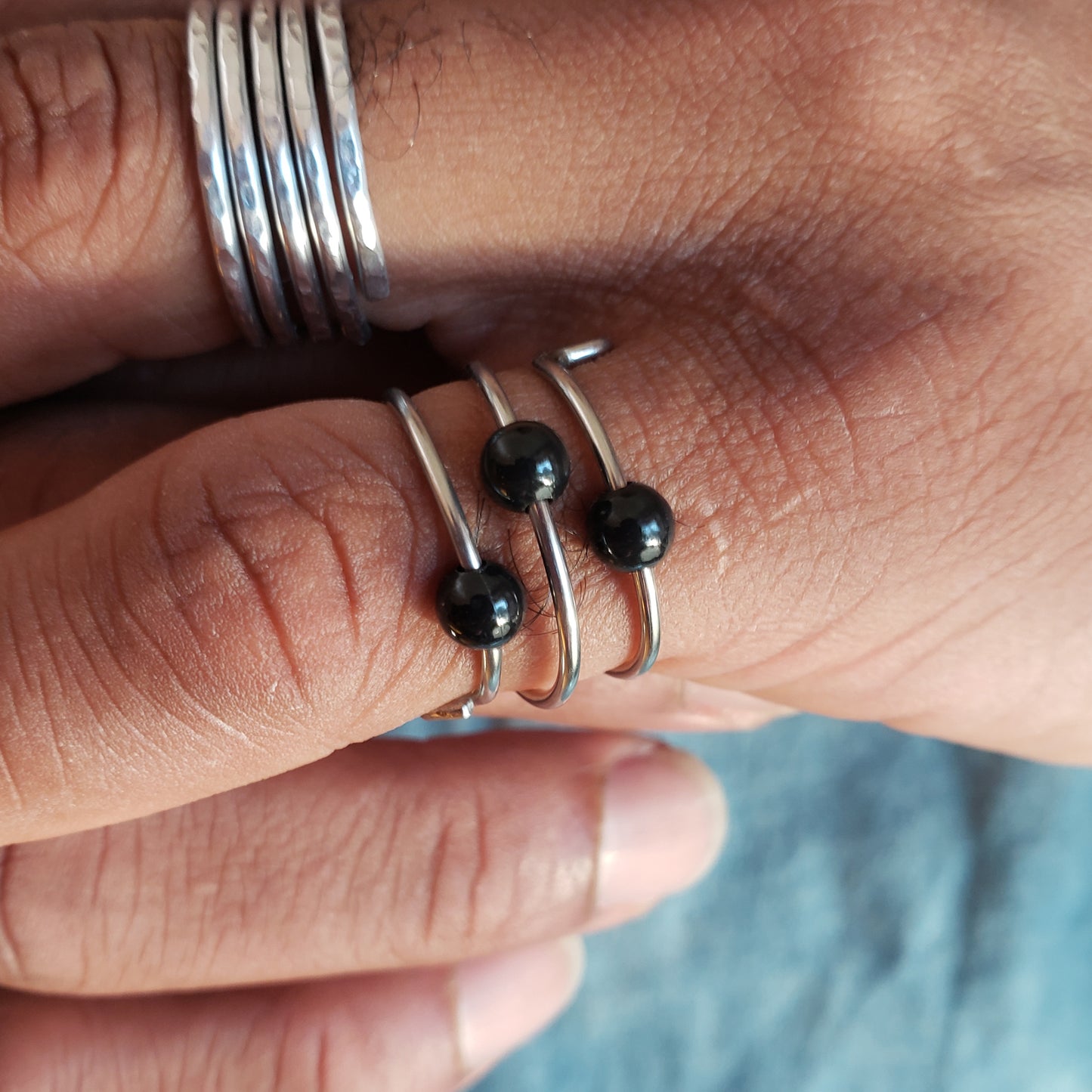 Beaded Fidget Ring,