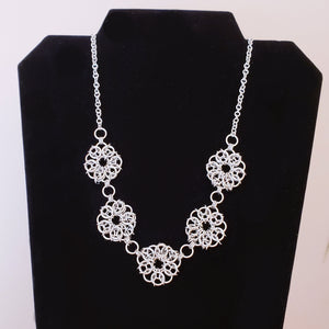 Celtic Flower Chainmaille Necklace