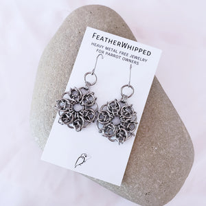 Celtic Flower Chainmaille Earrings