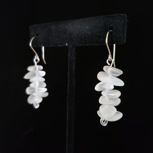 Long Quartz Dangle Earrings