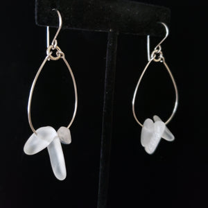 Small Teardrop Quartz Earrings