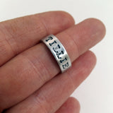 Custom Stamped 1/4" Ring